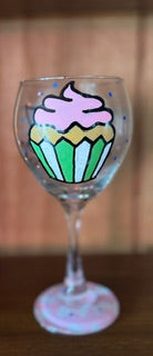 Sweet Sip Cupcake Glass